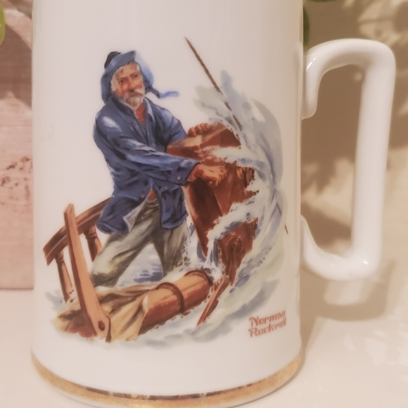 Norman Rockwell Other - Vintage Norman Rockwell Braving the Storm Mug